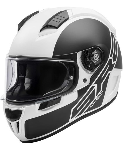 Schuberth SR2 Traction Helmet Black White 2XL