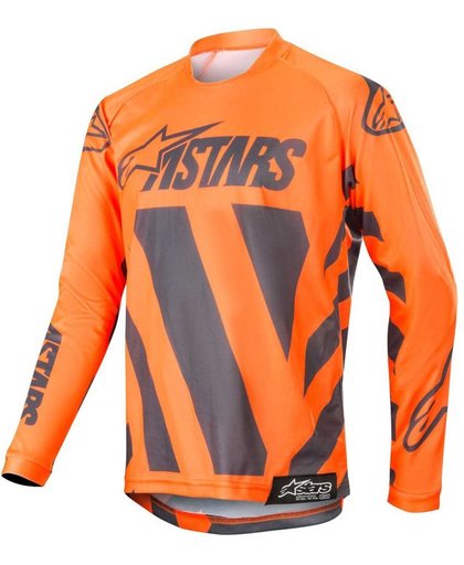 Alpinestars Kinder Crossshirt Racer Braap Anthracite/Fluor Orange-XL
