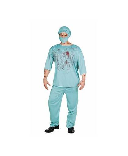 Halloween bloederige chirurg kostuum heren 50/52 (m/l)