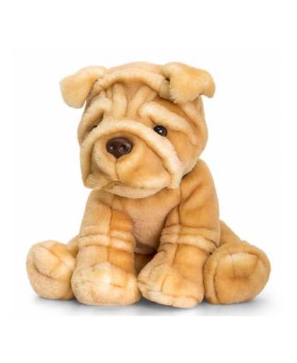 Keel toys pluche sharpei hond knuffel 35 cm