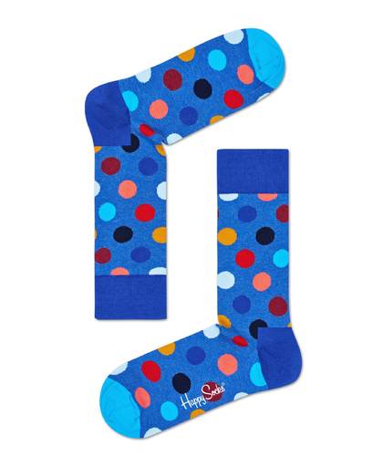 Happy Socks-Sokken-Big Dot Socks-Zwart