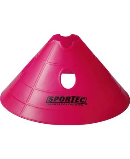 Sportec - Afbakenbollen (10stuks) soft extra groot met gaten - Roze