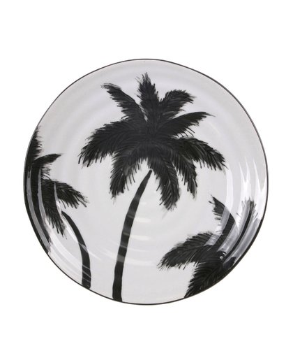 Bord met palmen keramiek