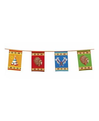 Rechthoekige indianen vlaggenlijn