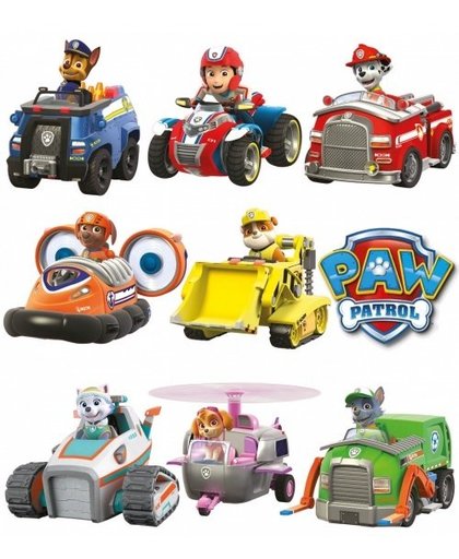 Nickelodeon muurstickers Paw Patrol voertuigen 2 stickervellen