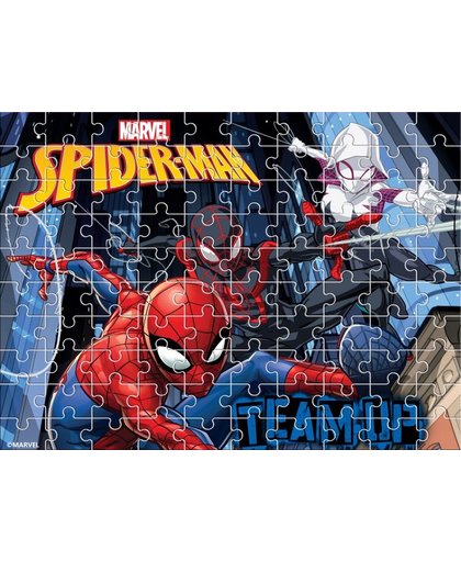 Luna Spiderman 2 zijdige puzzel 100 stukjes
