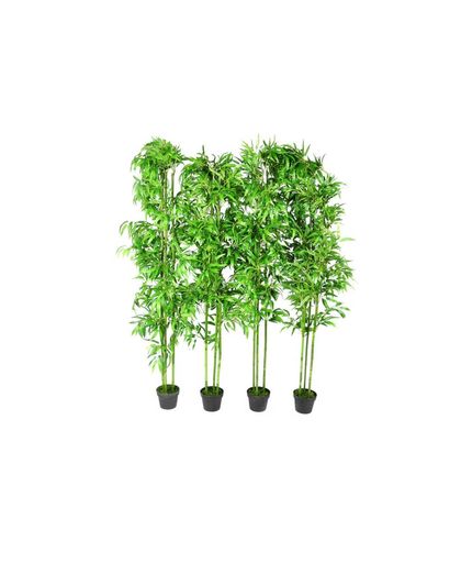 vidaXL - Kunstplant Bamboe kunstboom set van 4 240016