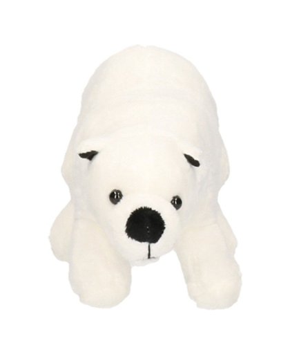 Witte pluche ijsbeer knuffel 21 cm Wit