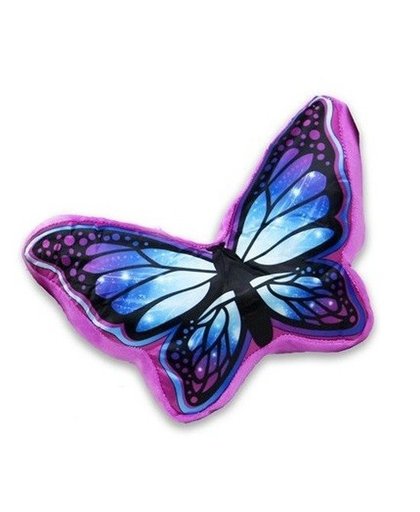 Paars met blauw vlinderkussen 50 cm Paars