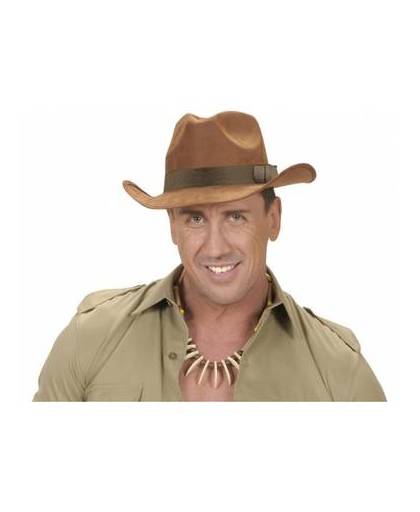 Luxe cowboy hoed bruin