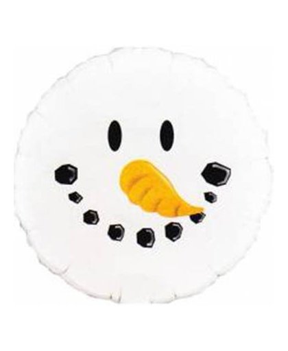 Folieballon smile face snow man