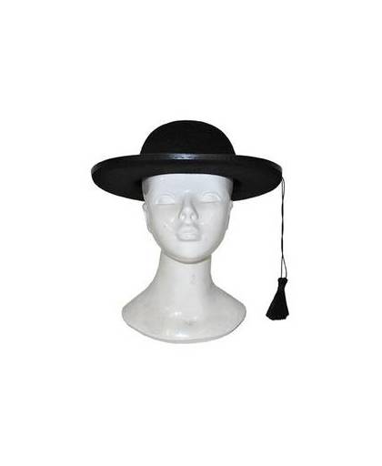 Priester hoed zwart voor volwassenen