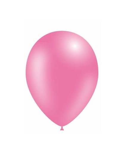 Roze ballonnen metallic 25cm 10 stuks