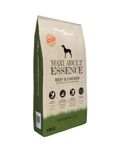 Premium hondenvoer droog Maxi Adult Essence Beef &amp; Chicken 15 kg