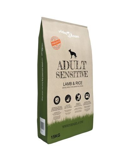 Premium hondenvoer droog Adult Sensitive Lamb &amp; Rice 15 kg