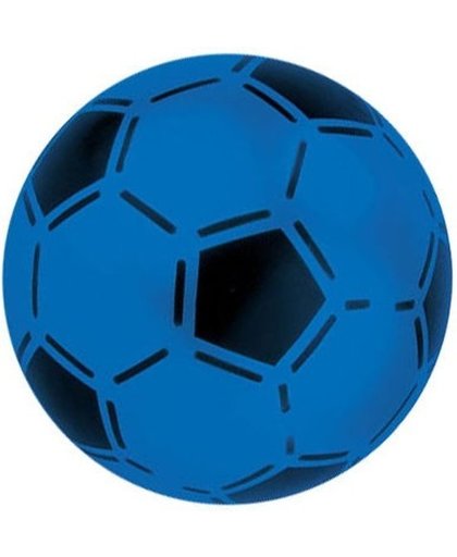 Toyrific bal voetbalprint blauw 21 cm
