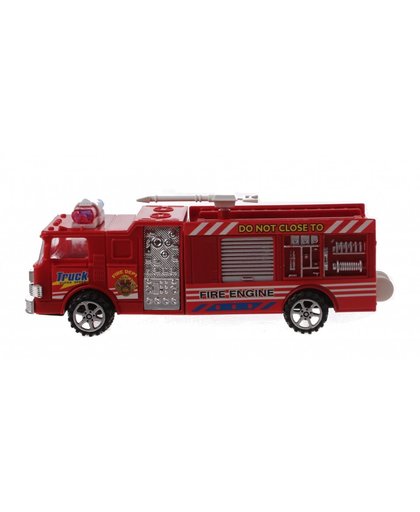 Jonotoys brandweerauto 18 cm rood