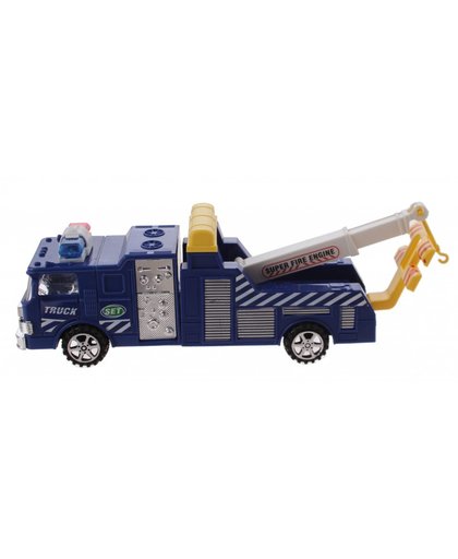 Jonotoys brandweerauto 18 cm blauw
