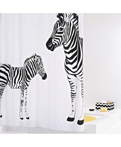 RIDDER Shower Curtain Zebra Fabric 180x200 cm 42311
