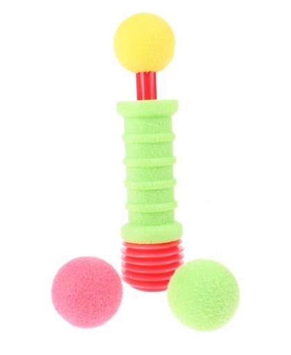 Toi Toys Rocket afschietbal 3 stuks foam 17 cm groen