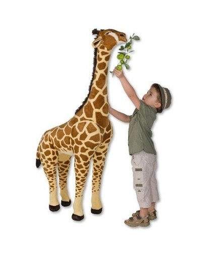 Grote bruine giraffe knuffel 150 cm Bruin