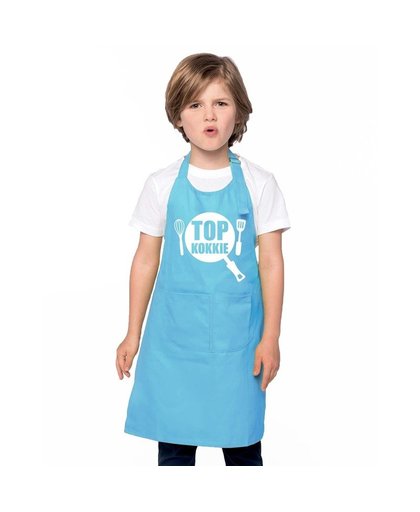 Top kokkie keukenschort blauw kinderen Blauw