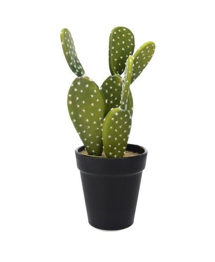 Groene kunstplant cactus Opuntia 27 cm Groen