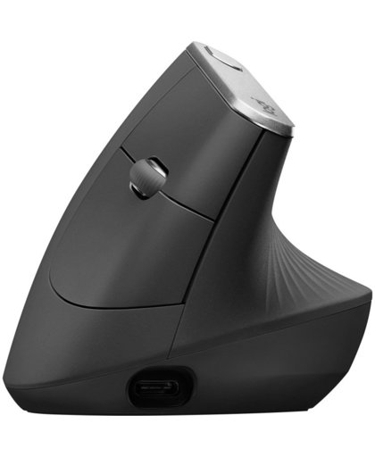 Logitech MX Vertical Advanced Ergonimic muis RF draadloos + Bluetooth 4000 DPI Rechtshandig Zwart