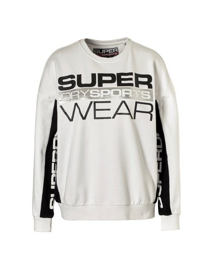 Superdry Sportswear Street Crew Neck Sweater White