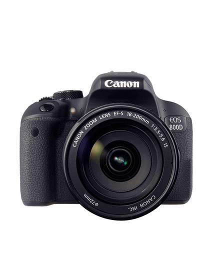 Canon EOS 800D + EF-S 18-200mm F3.5-5.6 IS SLR camerakit 24,2 MP CMOS 6000 x 4000 Pixels Zwart