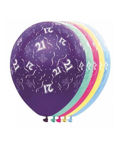 Helium leeftijd ballonnen 21 jaar