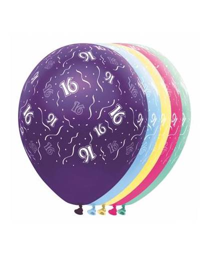 Helium leeftijd ballonnen 16 jaar