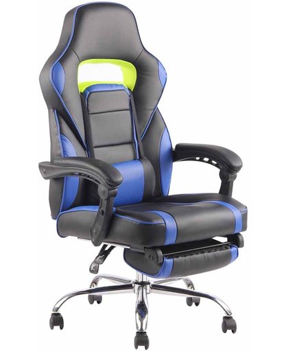 Clp Fuel - bureaustoel - kunstleer - zwart/blauw