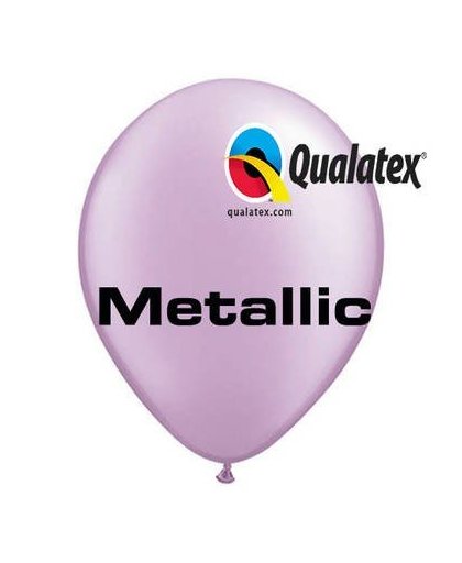 Ballonnen metallic lavendel 30 cm 100 stuks