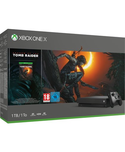 Xbox One X Console 1 TB + Shadow of the Tomb Raider Xbox One