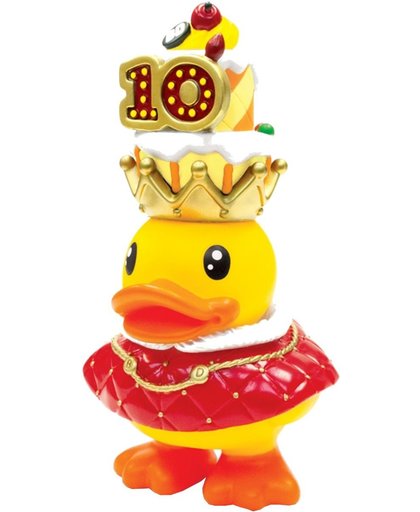 B.duck Spaarpot Eend Geel Koning 16 Cm