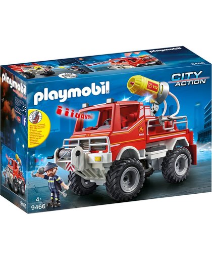 PLAYMOBIL Brandweer terreinwagen met waterkanon - 9466