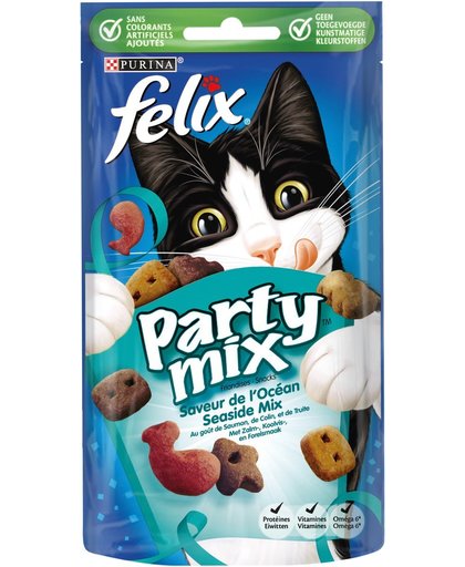 Felix Snack Party Mix Seaside - Kattensnack - 1 x 60 g