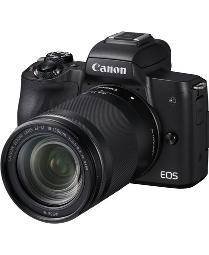 Canon EOS M50 + 18-150 mm MILC 24,1 MP CMOS 6000 x 4000 Pixels Zwart