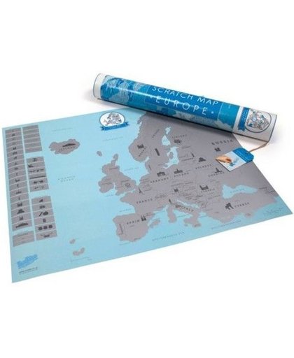 Luckies Kras Wereldkaart - Scatch Map - Europa