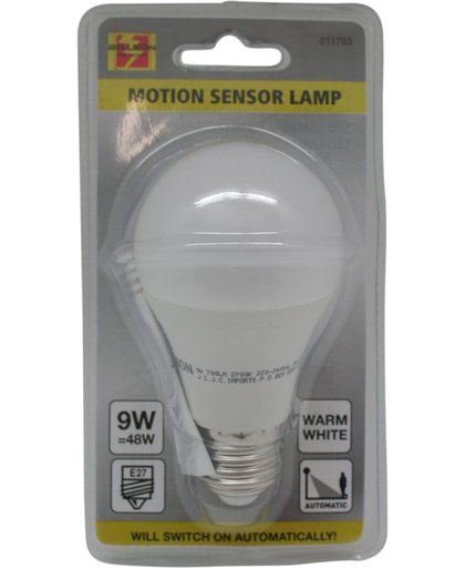 Led lamp - Met geïntegreerde bewegingssensor - Motion Sensor - E27 - Warm Wit