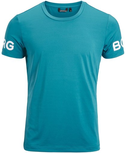 Björn Borg Borg tee heren t-shirt - blauw - maat M