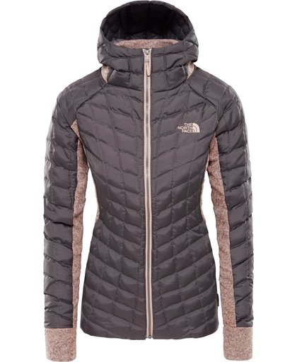 The North Face - THERMOBALL HYBRID GLACIER HOODIE - RABBIT GREY/MISTY ROSE HEATHER - XS - Dames THERMOBALL HYBRID GLACIER HOODIE