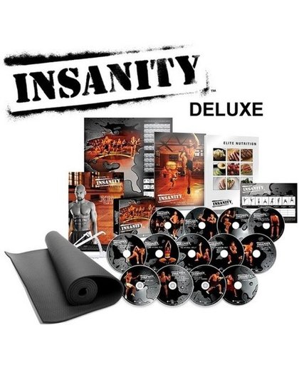 Beachbody DVD Insanity Deluxe - Fitness DVD set - Extreme home workout programma met Yoga mat