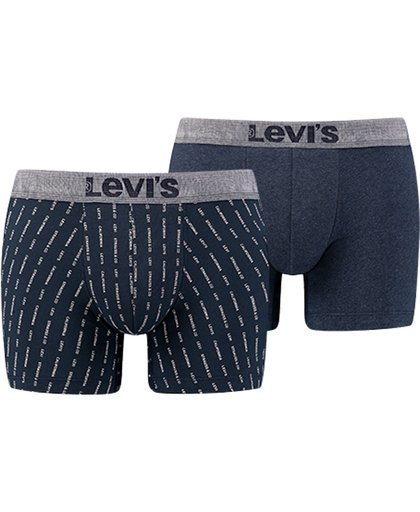 Levi's - 2-Pack Brief Boxershorts Blauw - S