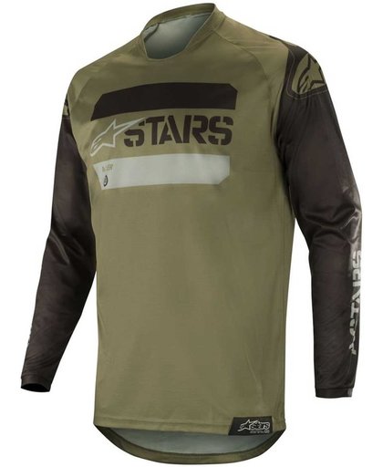 Alpinestars Crossshirt Racer Tactical Black/Military Green-L