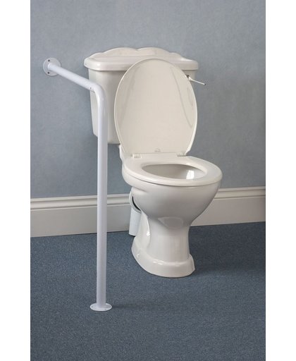 Vaste steun voor het toilet met vloer/muurbevestiging