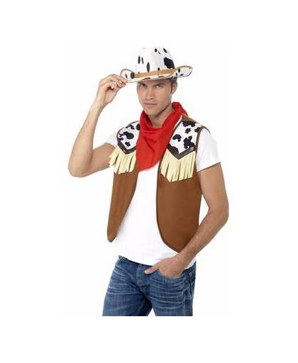 Cowboy verkleed set voor heren m/l (os)