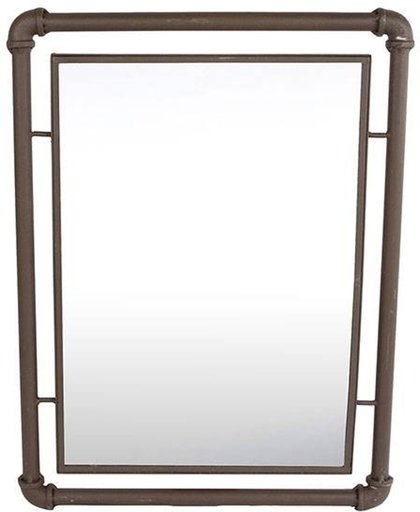 Metalen Wandspiegel Waterleiding - 40x3xH53 cm