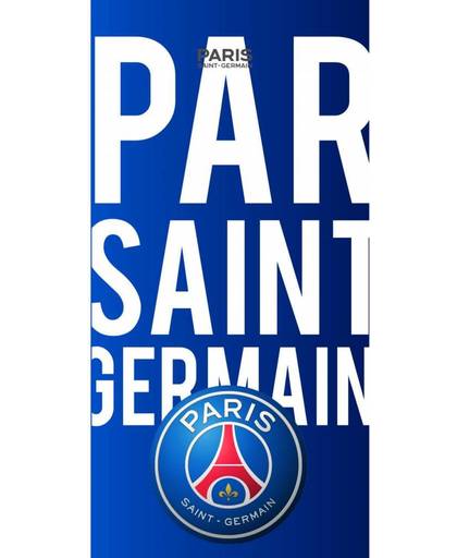 Paris Saint Germain Letters - Strandlaken - 70 x 140 cm - Blauw